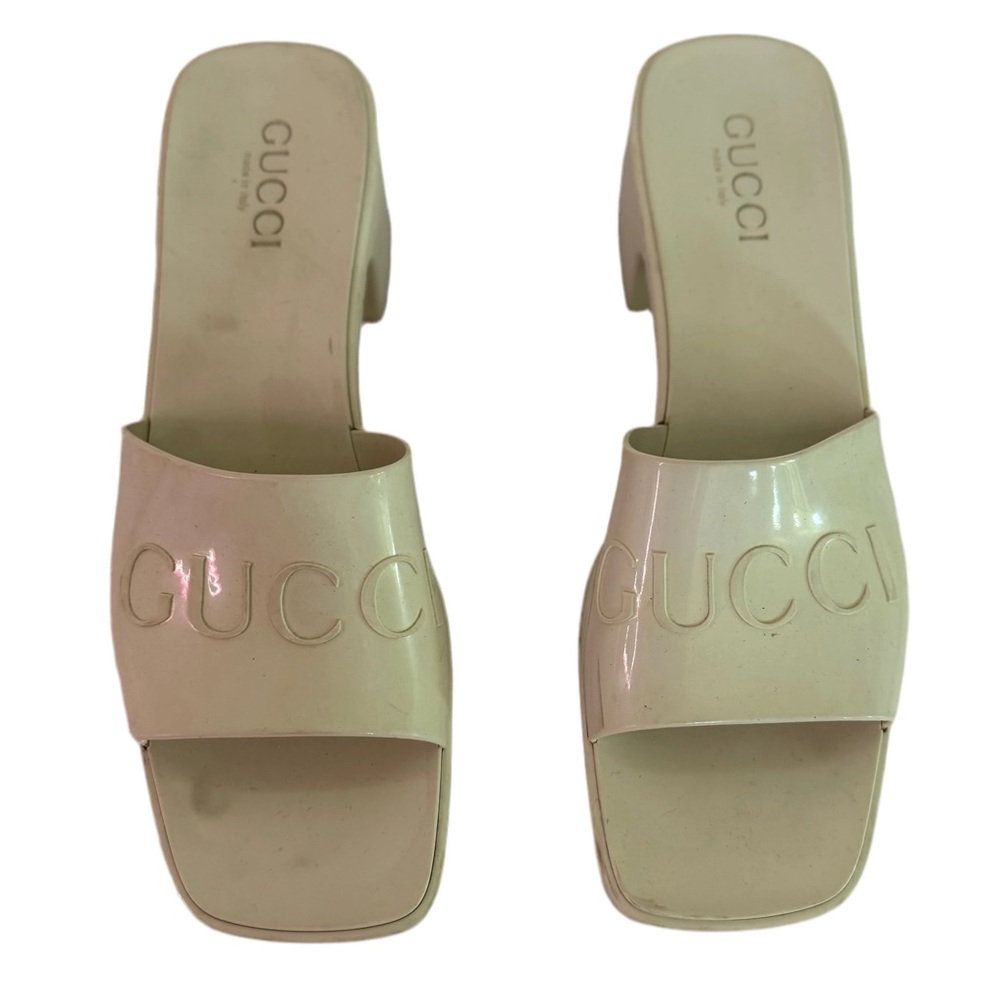 Gucci Women's Cream Mules